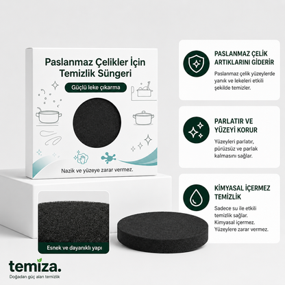 Temiza. Çelik Yüzey Temizlik Süngeri