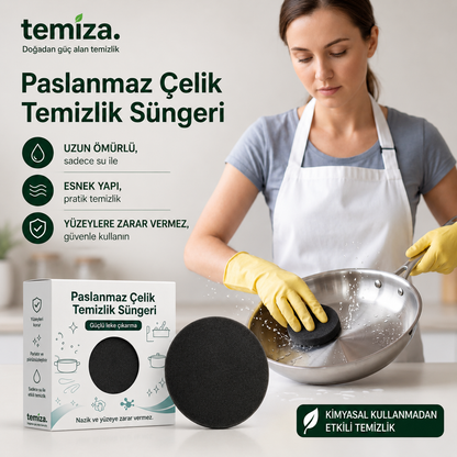 Temiza. Çelik Yüzey Temizlik Süngeri