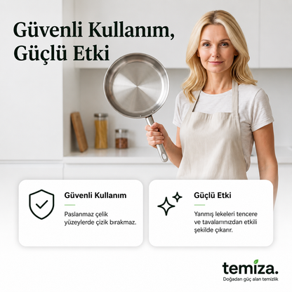 Temiza. Çelik Yüzey Temizlik Süngeri