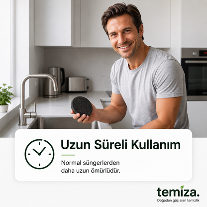 Temiza. Çelik Yüzey Temizlik Süngeri